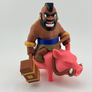Clash Royale Inspired Hog Rider 3.8 inches tall multicolor figure