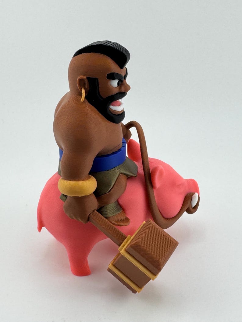 Figura multicolor de Hog Rider de 3,8 pulgadas de alto inspirada en Clash Royale imagen 2