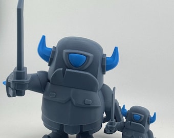 Clash Royale inspired Mini Pekka figure 3.2 inches tall or 8 inches tall