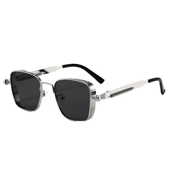 Retro Metal Steampunk Sunglasses for Men & Women – Boxy  display picture 1
