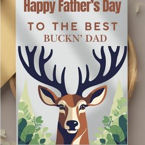 Carte de voeux de chasse, téléchargement immédiat, carte de chasse, fête des pères, carte drôle, imprimable, cadeau pour papa