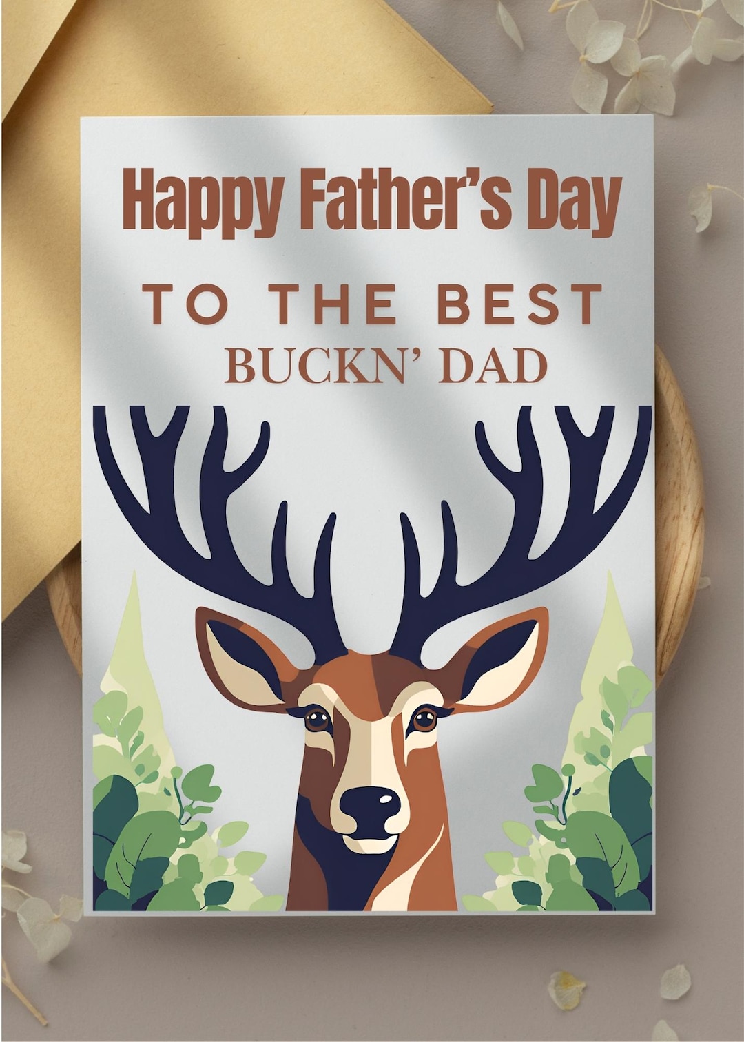 Hunting Card Background Hunting Greeting Card, Instant Download, Hunting Card, Father's Day ...