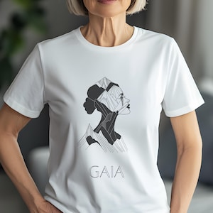 Gaia Shirt Greek Goddess of Earth T-Shirt Greek Mythology Shirt Minimalist Nature Goddess Tee Earth Energy Shirt Gift for Mythology Lover