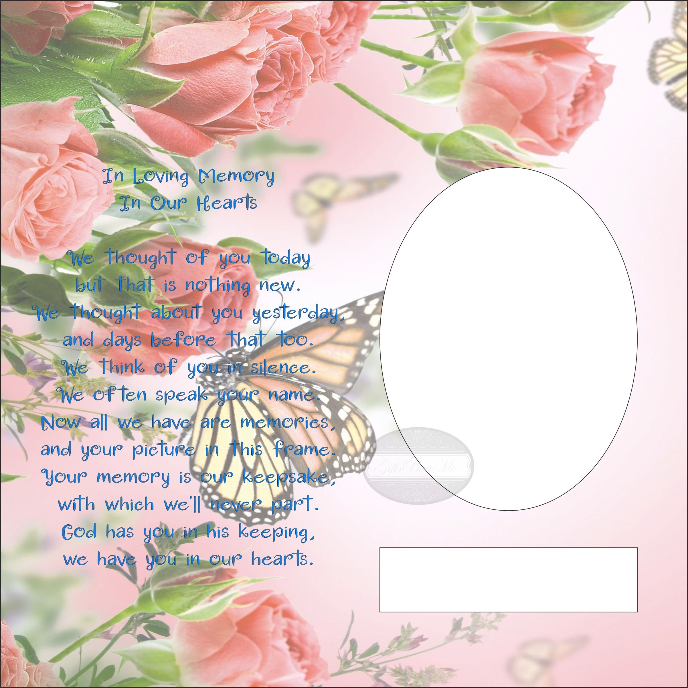 Butterflies in Loving Memory Board Etsy