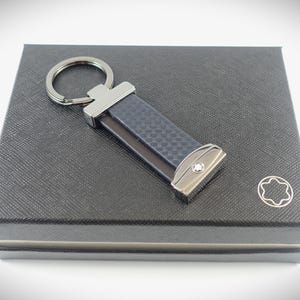 Montblanc Extreme Schlüsselanhänger Leder Braun/Blau Box & Papiere Ref. 118403