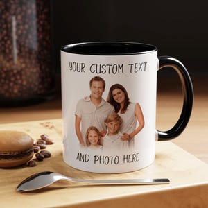 Tasse à café personnalisée avec photo, tasse à café avec photo personnalisée, cadeau de tasse d&#39;anniversaire pour lui, tasse avec texte personnalisable pour homme, cadeau pour papa