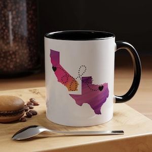 Mugs avec plan de la ville personnalisé Mugs personnalisés avec plans de la ville personnalisés sur une tasse à café Mug personnalisable avec plan de ville Mug ville natale 11 oz