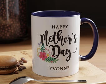 Personalized Mother's Day Mug, Matching Family Gift, Handmade Ceramic