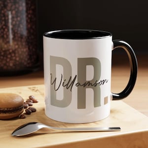 Personalized Doctor Coffee Mug • Custom Doctor Coffee Mug • Future Doctor Gifts • Doctor Coffee Cup • Doctor Graduation Gifts