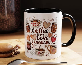 Mug personnalisé avec nom amateur de café, céramique faite main aux États-Unis, 11 oz