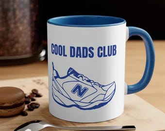 Dads Club Coffee Mug, New Balance Dad Gift, Handmade Ceramic 11oz