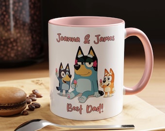 Spersonalizowany kubek Bluey Dad, prezent na Dzień Ojca