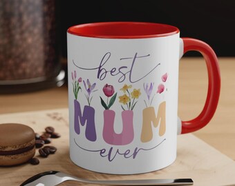 Taza con foto personalizada, cerámica hecha a mano, regalo para el Día de la Madre