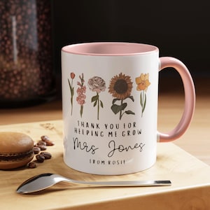 Personalized Teacher Mug Daycare Teacher Gift Ideas, Preschool Thank You Gift, Custom Teacher Gift for Teacher Back to School Thank You Mug