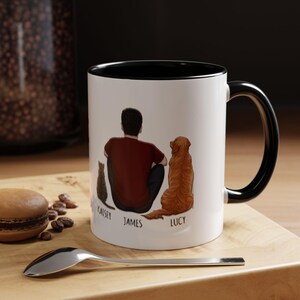 Best Fur Dad Coffee Mug, Fathers Day Gift for Dog Dad, Cat Dad Gift, Fur Dad Gift, Custom Mug for Dad, Pet Lover Gifts, Gift for Him Husband