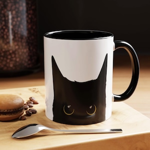 Black Cat Coffee mug, Cat Mug, Cat Lover Coffee Mug, Gift for Cat Lovers, Cat Gift, Cat Coffee Mug, Cute Cat Mug, Coffee Mug for Cat Owner