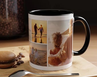 Custom Photo Collage Coffee Mug, Personalized Mother's Day Gift, 11oz
