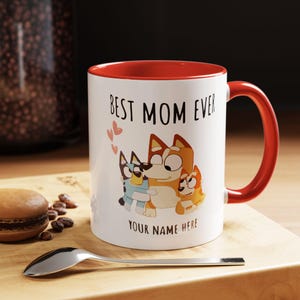 Personalized Bluey Dad Mug, Best Dad Ever Bandit Heeler Happy Father&#39;s Day Gift, Girl Dad - BLUEY DAD Bluey Bingo Dad Coffee Mug, Dad Mug