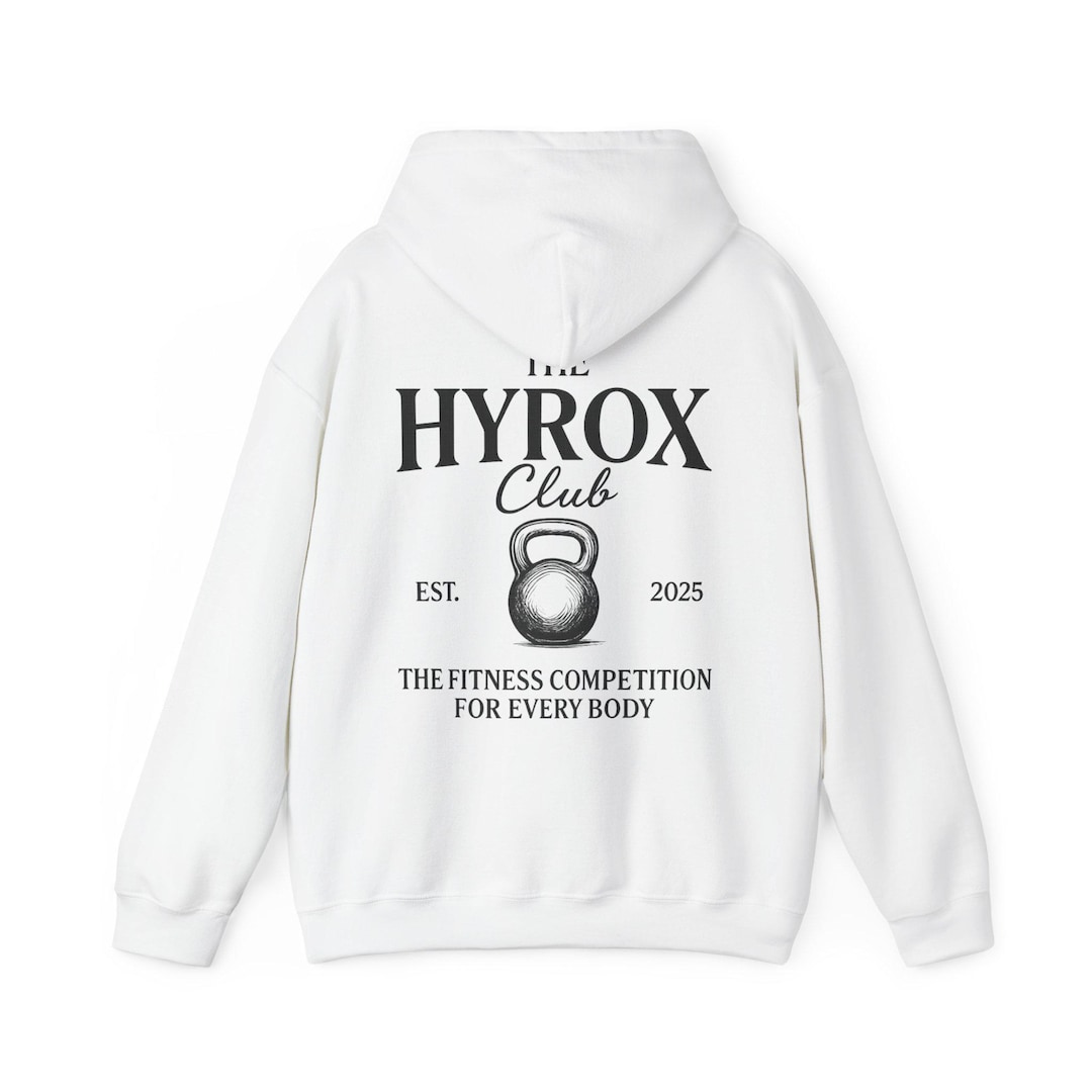 Hyrox Hooded Sweatshirt - the HYROX Club, Fitness Apparel, Hyrox Hoodie ...