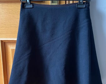 Vintage Victoria Beckham  Navy Mini Skirt Bias Cut, Gifts for Her