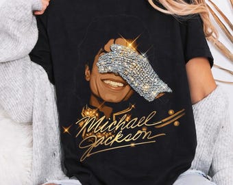 Diseño de camiseta de Michael Jackson, Rey del Pop, en semitono (descarga digital)