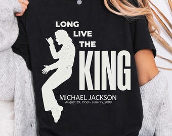 Diseño de camiseta de Michael Jackson, Rey del Pop, en semitono (descarga digital)