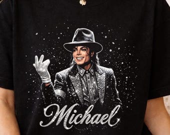 Diseño de camiseta de Michael Jackson, Rey del Pop, en semitono (descarga digital)