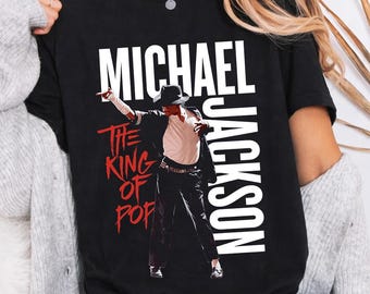 Diseño de camiseta de Michael Jackson, Rey del Pop, en semitono (descarga digital)