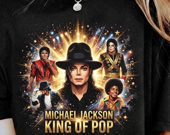 Diseño de camiseta de Michael Jackson, Rey del Pop, en semitono (descarga digital)