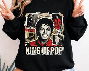 Diseño de camiseta de Michael Jackson, Rey del Pop, en semitono (descarga digital)
