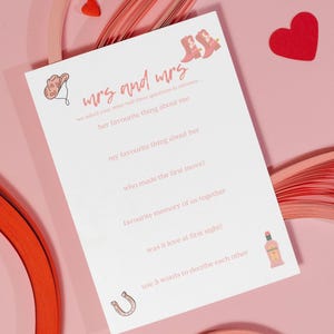 LGBTQ Wedding Shower Game Western Printable Lesbian Hen Party Bundle Activity Bachelorette Quiz PNG Dare Custom Lesbian Bride Pride Cowgirl