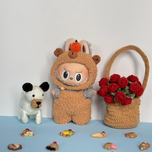 Capybara outfit for Labubu doll