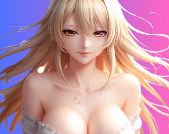 Pacchetto di clipart di ragazze anime e manga: PNG trasparenti (download digitale)