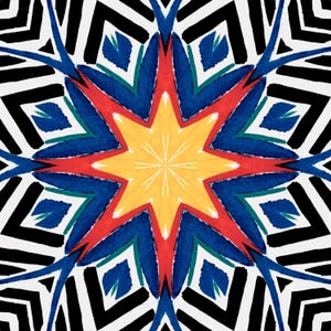 Patrón geométrico sin costuras: diseño abstracto (descarga digital)