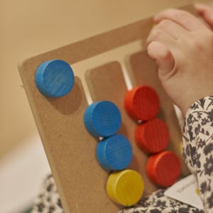 Logical Toy Wooden Labyrinth Maze Montessori Maze Sorting Maze Game Kids Learning Toy Color Matching Maze Board Brain Teaser Children’s Toys