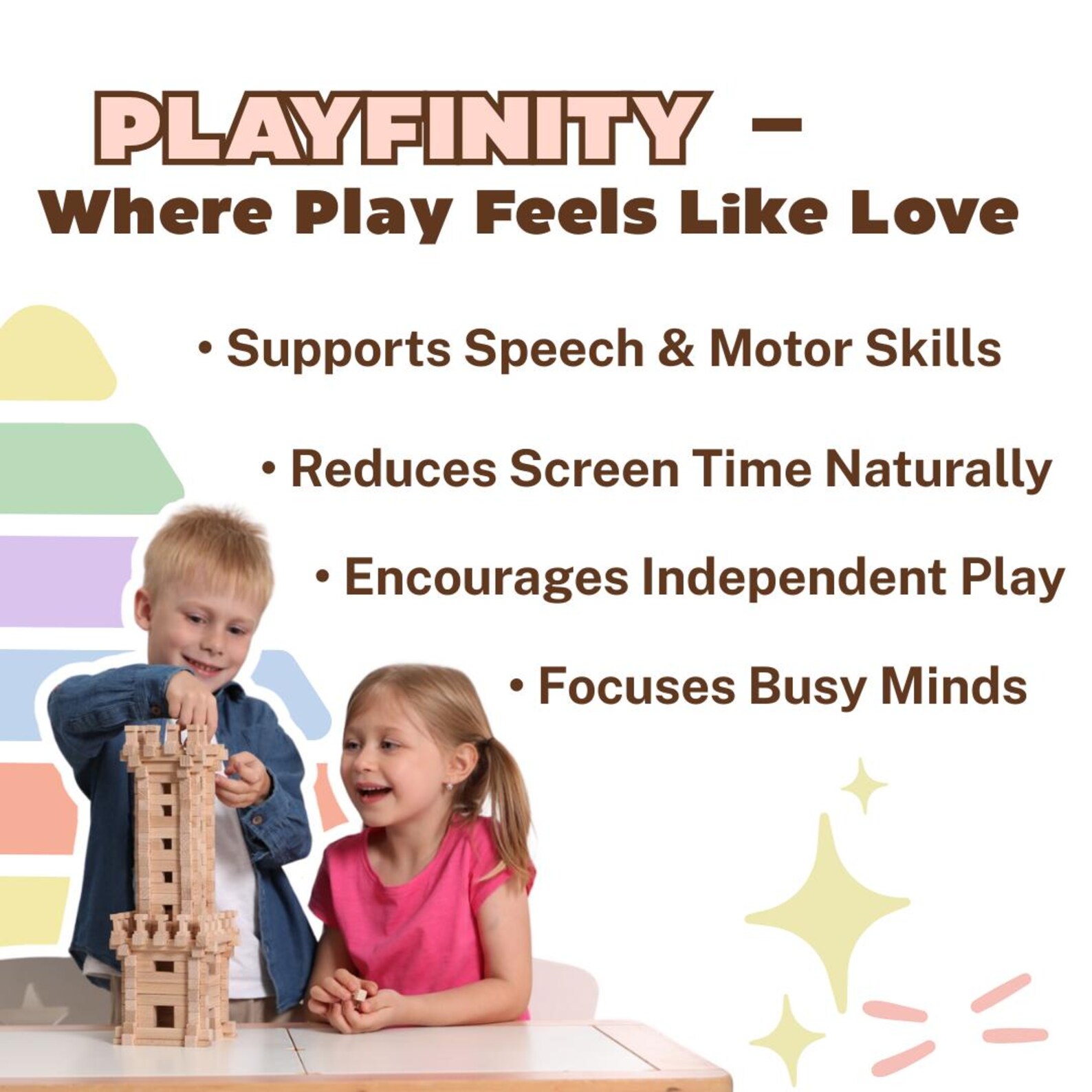 Balancing Wooden Cats: Brain Development Game for Toddlers, Colorful ...