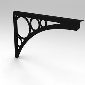 Shelf holder LOFT-- Pair ,Shelf Brackets “round” Pair, metal bracket for shelves, Metal Brackets For Kitchen Floating Shelves