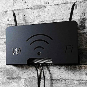 Router Shelf WiFi, Router Storage Box, Modem Cable Router Cover, Organized Power, Electronics Shelf , Wall Decor, 5G Internet Wall Mount