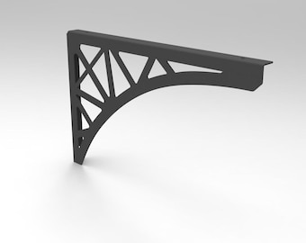 Shelf Brackets triangle Pair, metal bracket for shelves, Heavy Duty Shelf Brackets, L-Shaped Wall Shelf Bracket, Shelf holder LOFT-- Pair