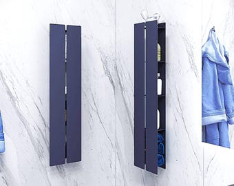 Armario de baño de pared, organizador de almacenamiento, sobre el inodoro, estantes, organizador de baño, ahorrador de espacio en estanterías de 4 niveles