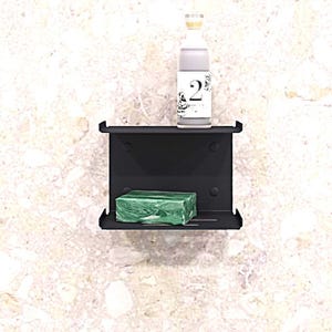 Soap dish shelf, Wall Mounted Bathroom Shower Soap Dish, Sponge Storage Holder, Kitchen Soap Stand, Shelf Tray 3 colors, Floating Soap Tray