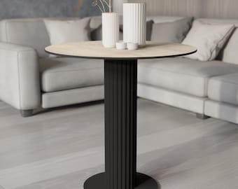 Patas redondas de metal para mesa, base de mesa de hierro resistente de 71 cm (28 pulgadas)