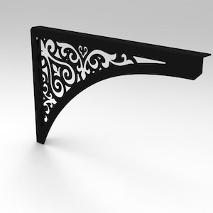 Par de soportes para estantes, soporte de metal para estantes, soportes para estantes resistentes, estanterías industriales rústicas de hierro y acero hechas a mano - Par, soporte para estantes