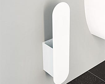An der Wand montiertes WC Stahlhalter, Reinigungswerkzeugset Badezimmer, Halter Wc-Bürste an der Wand montiert, Toilettenbürstenhalter modern, Badezimmerzubehör
