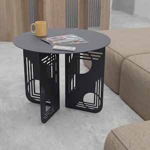 Functional Metal Table, Modern Home Office Coffee Table Model, Stylish Coffee Table Organizer, Elegant Multi-Purpose Coffee and Tea Table