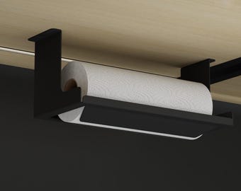 Metal Napkin Holder, Decor For Kitchen, Kitchen Wall Mount Roll Holder Tissue Toilet Paper, Towel Rack, Paper Towel Holder under Cabinet