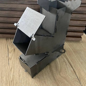 Portable Rocket Stove for Cooking Mini Wood Burning Stove Ideal for Camping, Camping Rocket Stove,Bushcraft Stoves, Foldable Camping Stove