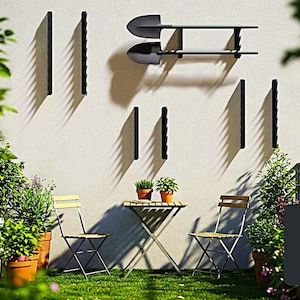 Rekgereedschap tuinhaken. Muur Garage Schuur Hanger Organizer Bevestigingshaak, Gereedschap Ophangrek Tuingereedschap, hengelplank