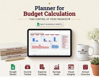 Calculadora de presupuesto Hoja de cálculo de presupuesto mensual de Google Plantilla de presupuesto de nómina Planificador financiero semanal simple para principiantes Quincenal