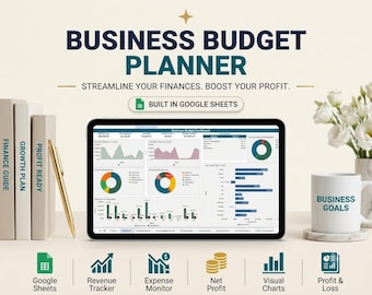 Presupuesto empresarial Hoja de cálculo de presupuesto mensual de Google Plantilla de presupuesto de nómina Planificador financiero semanal simple para principiantes Quincenal